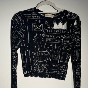Alice and Olivia x Basquiat long sleeve shirt